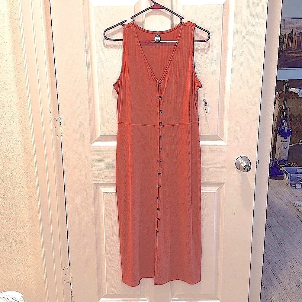 Old Navy Sleeveless Button Down Midi Dress